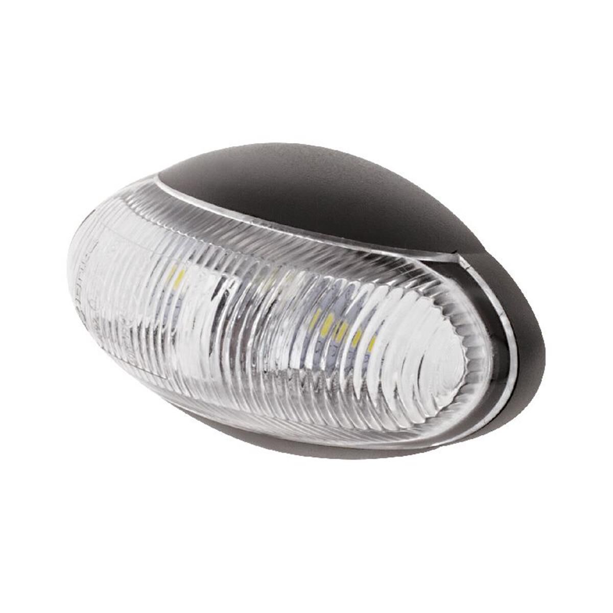 LED FRONT END OUTLNE MARKR LMP10-30V 4 LED's BLCK HSNG CLEAR LENS 60 x 34 x 26mm, , scaau_hi-res