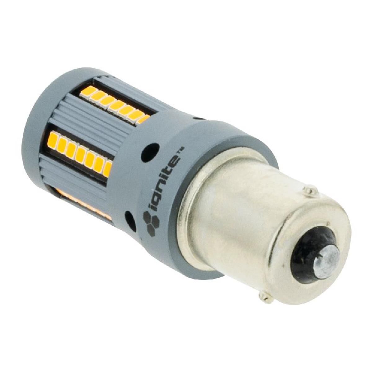 PKT 2 LED SIGNALLING GLOBE12v BAU15s BASE AMBER CANBUS1500 LUMENS, , scaau_hi-res