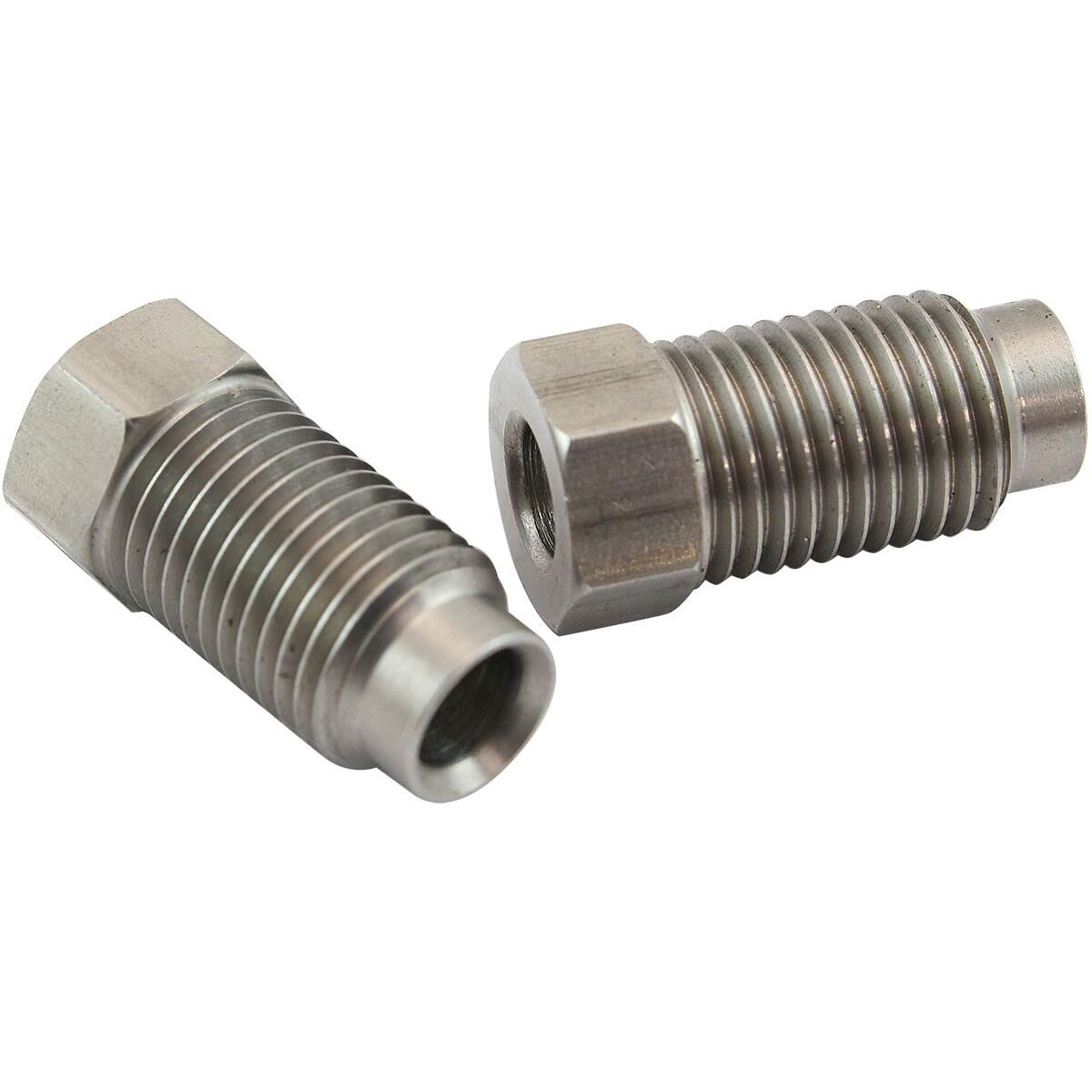 S/S INVERTED FLARE TUBE NUT LONG 3/16" HARDLINE TO 3/8"-24, , scaau_hi-res
