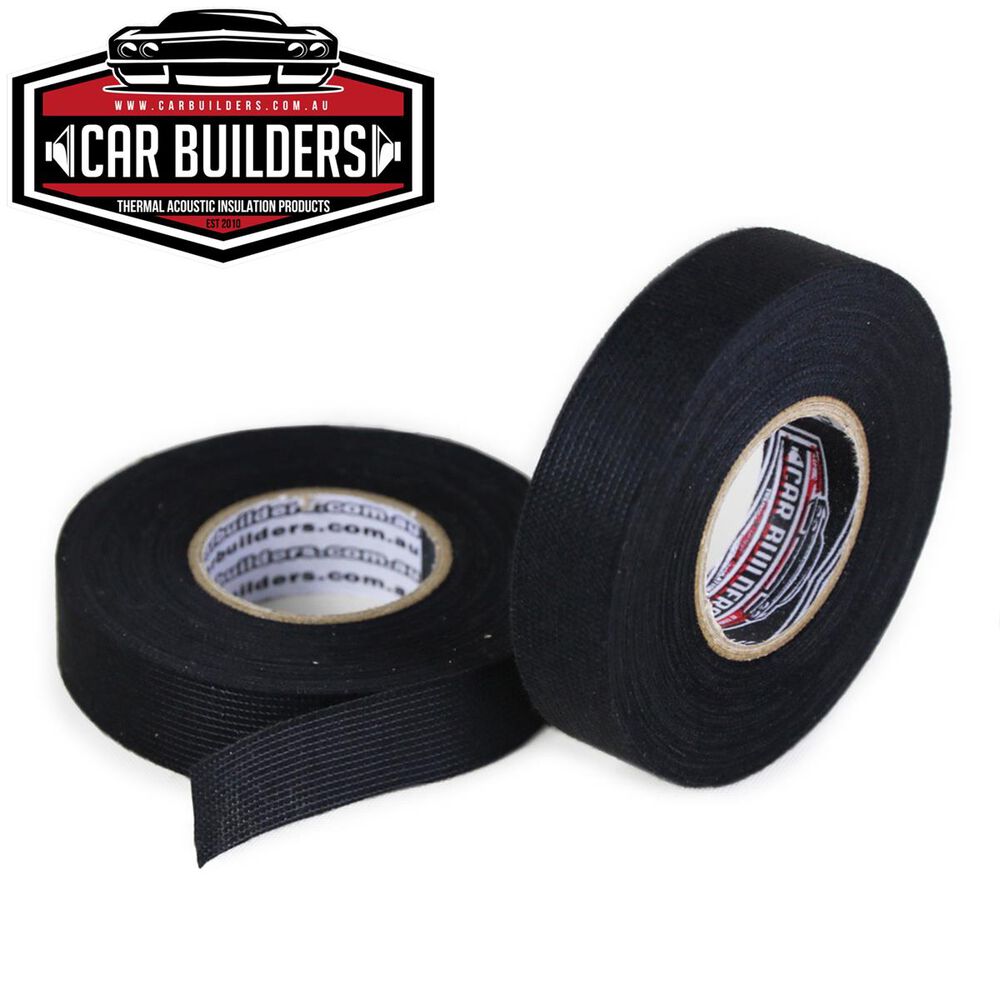 Rolls Automotive Cloth Tape Cloth Car Tape Vehicle Insulation Tape Black  Insulation Tape Wiring Harness Tape For Car Motorcycle Wiring Harness,19mm  X