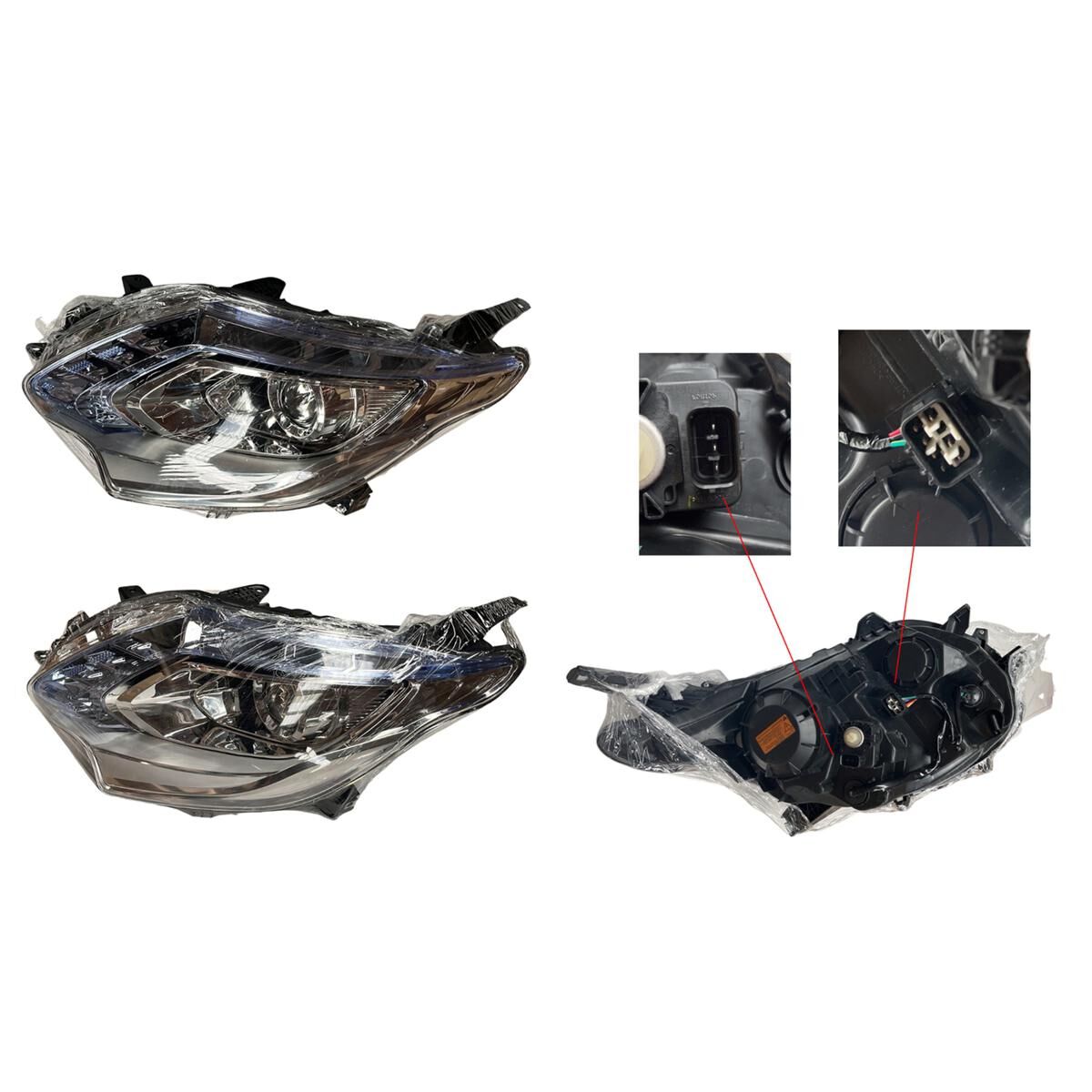 TRITON (GLS EXCEED) 1/15-10/18 HEADLIGHT CHROMED (XENON ,PROJECTOR ,D5S) (+LIGHT BLUE REFLECTOR) (L), , scaau_hi-res
