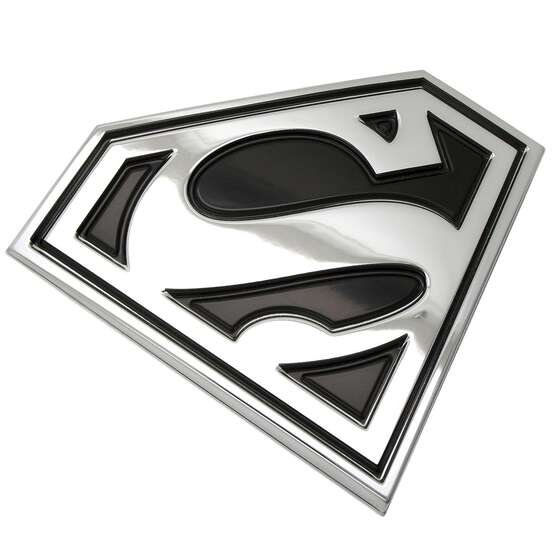 DC SUPERMAN 3D CAR EMBLEM (BLACK AND CHROME), , scaau_hi-res