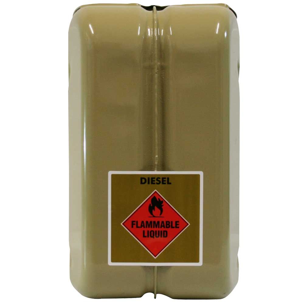 METAL JERRY CAN 10L DIESEL OLIVE YELLOW CARTON QTY 4, , scaau_hi-res