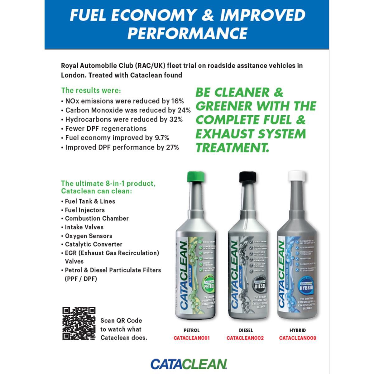 CATACLEAN DIESEL - FUEL & EXHAUST SYSTEM CLEANER - 500ML, , scaau_hi-res