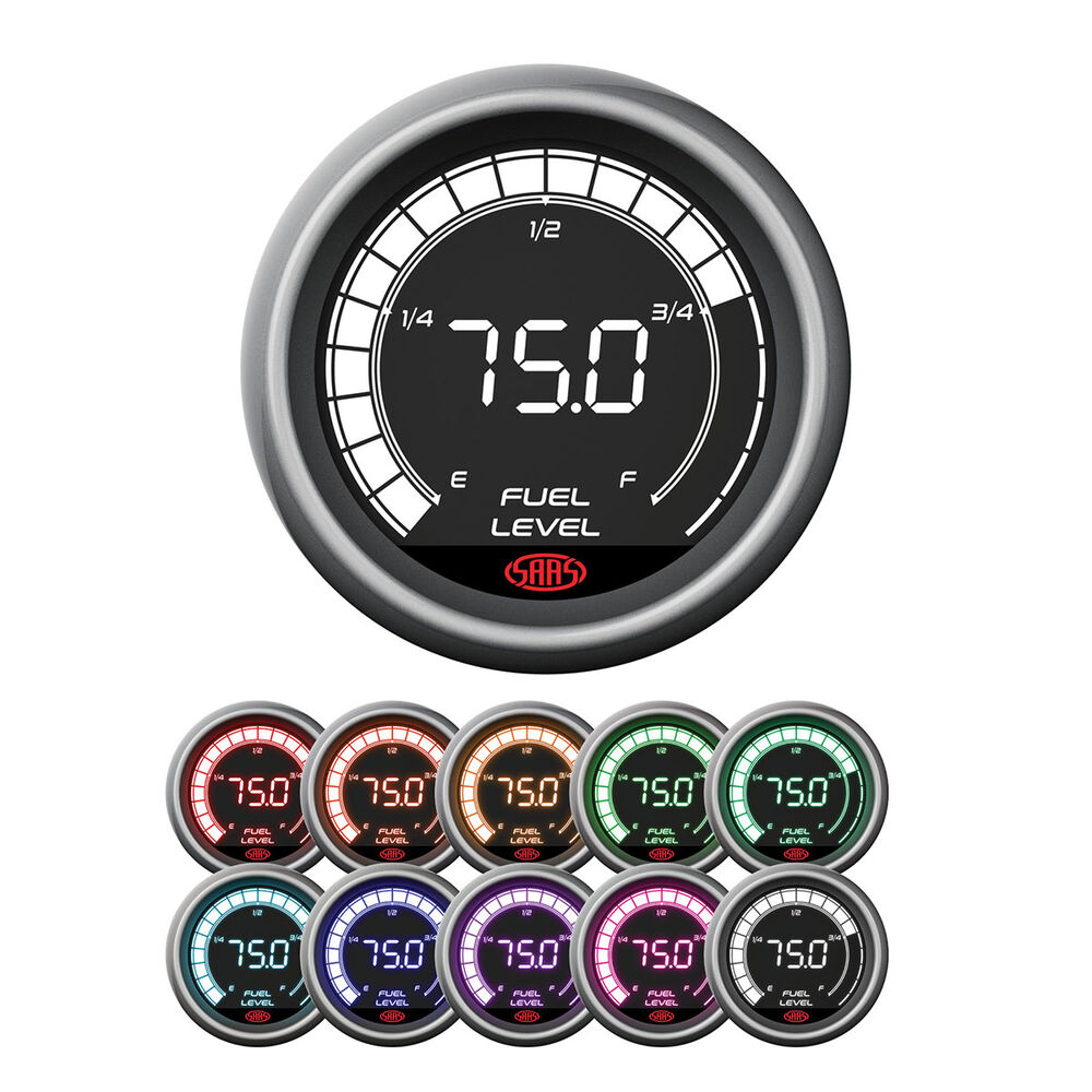 SAAS Digital Fuel Level Gauge 52mm, SG41290 Supercheap Auto