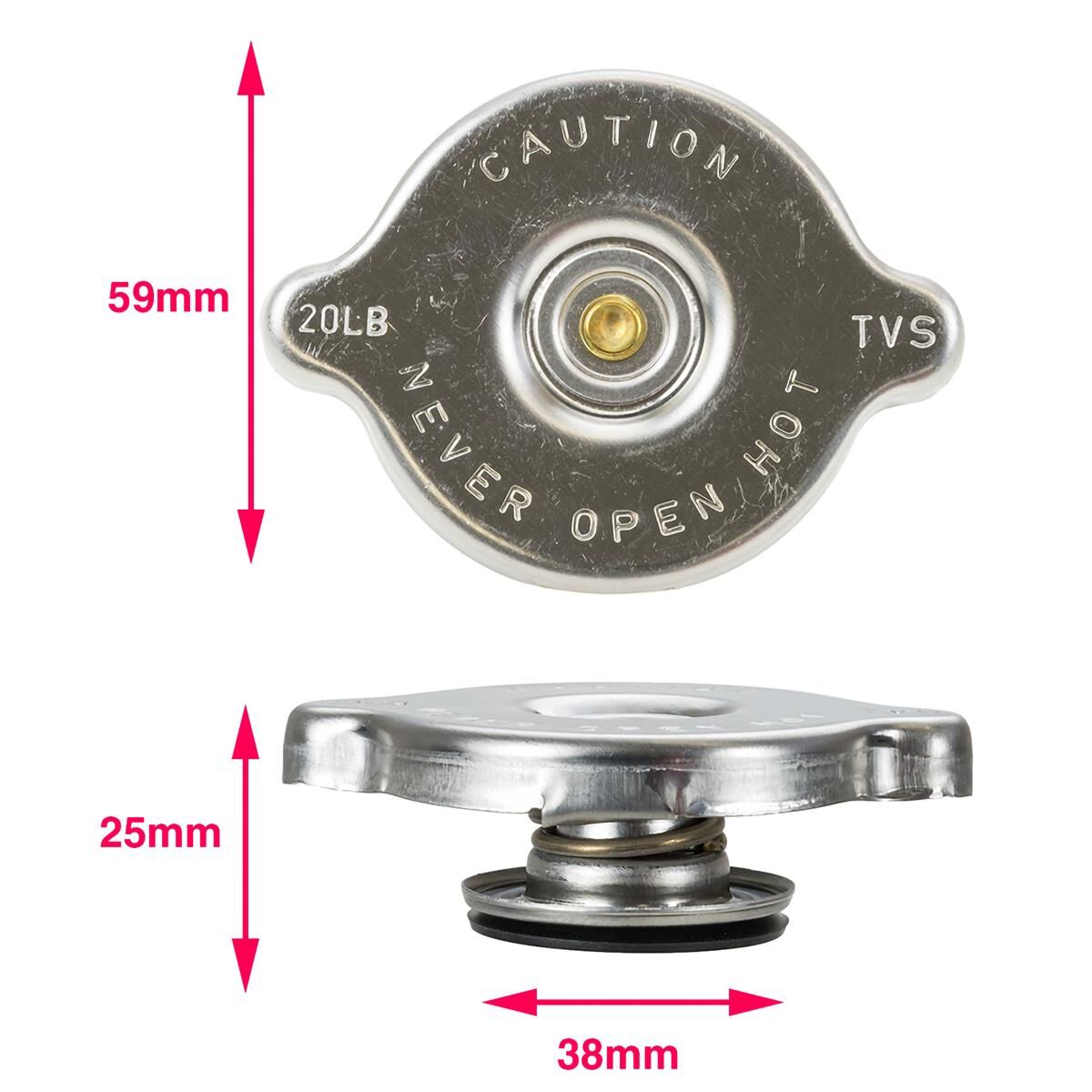 Radiator Cap Recovery System 20PSI, 138KPA, , scaau_hi-res