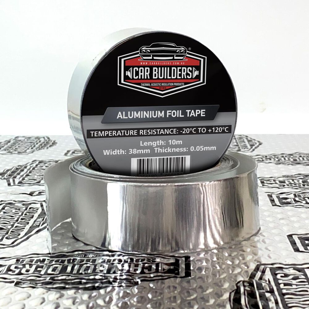 Car Builders Aluminium Foil Tape Silver, 1 x 10m, FT_SIL