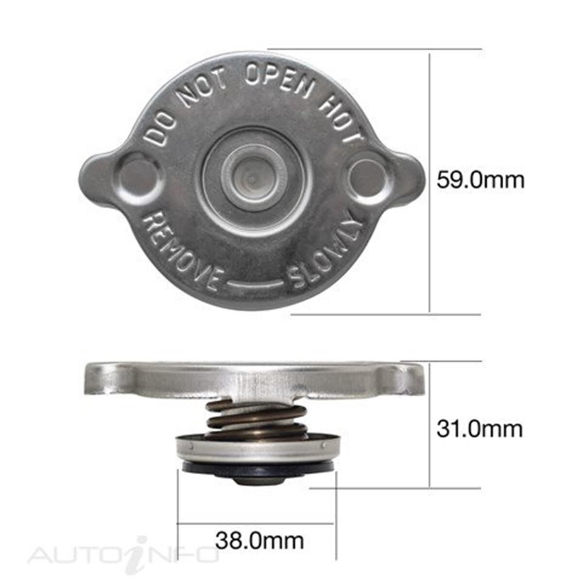TRIDON NON RECOVERY RADIATOR CAP, , scaau_hi-res