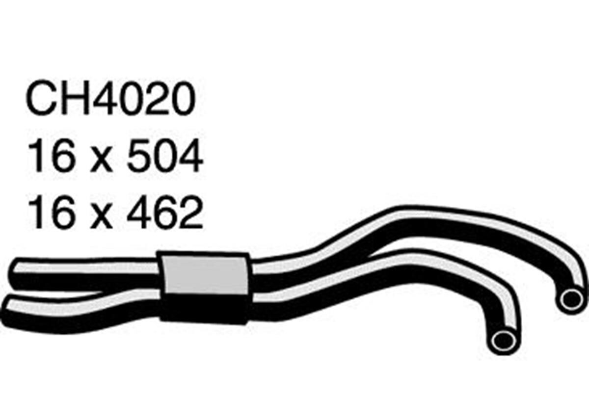 Heater Hose  - MITSUBISHI 380 DB - 3.8L V6  PETROL - Manual & Auto, , scaau_hi-res