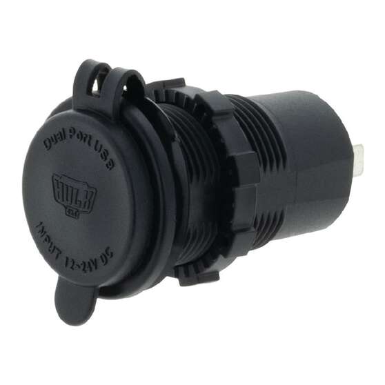 DUAL USB SOCKET PORT 1: QC3 18w, PORT 2: TYPE C QC4 36w NON LED, , scaau_hi-res