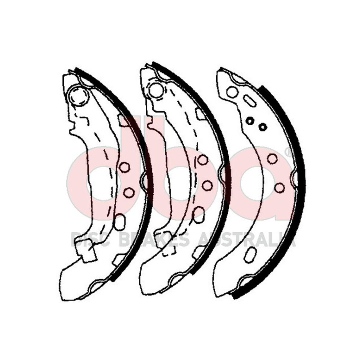 Street Series Brake Shoes [Nissan Micra 180mm], , scaau_hi-res