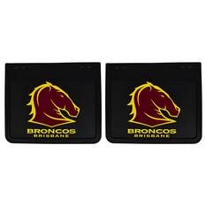 250MM DROP X 300MM WIDTH BLACK MONO MUDFLAP  - BRONCOS, , scaau_hi-res