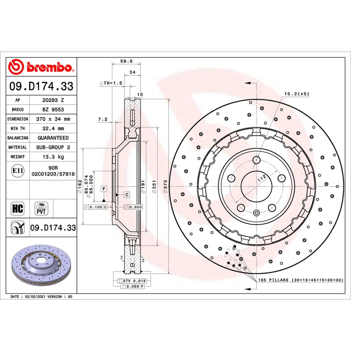 BREMBO DISC ROTOR, , scaau_hi-res