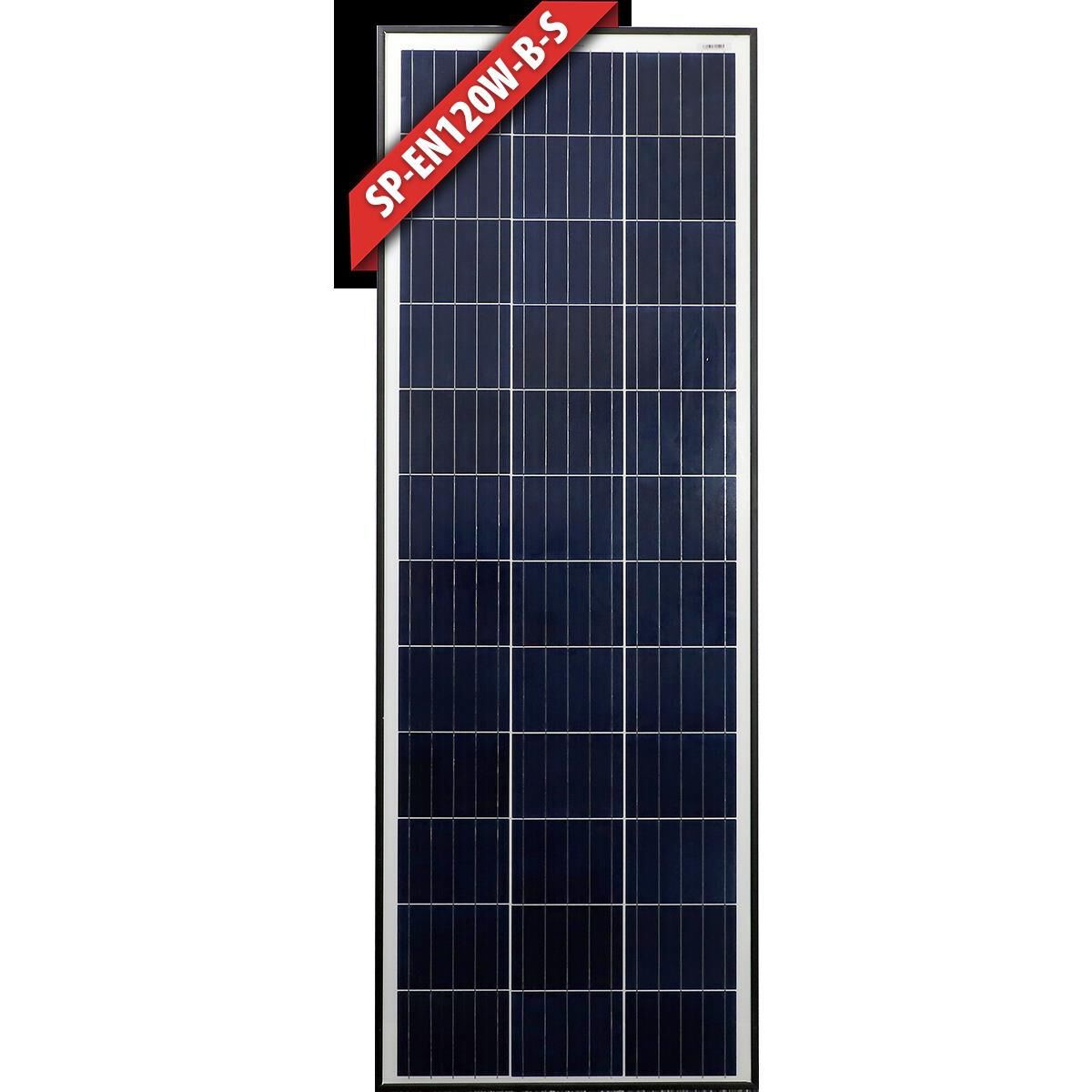 ENERDRIVE SOLAR PANEL - 120W POLY SLIM BLACK FRAME, , scaau_hi-res