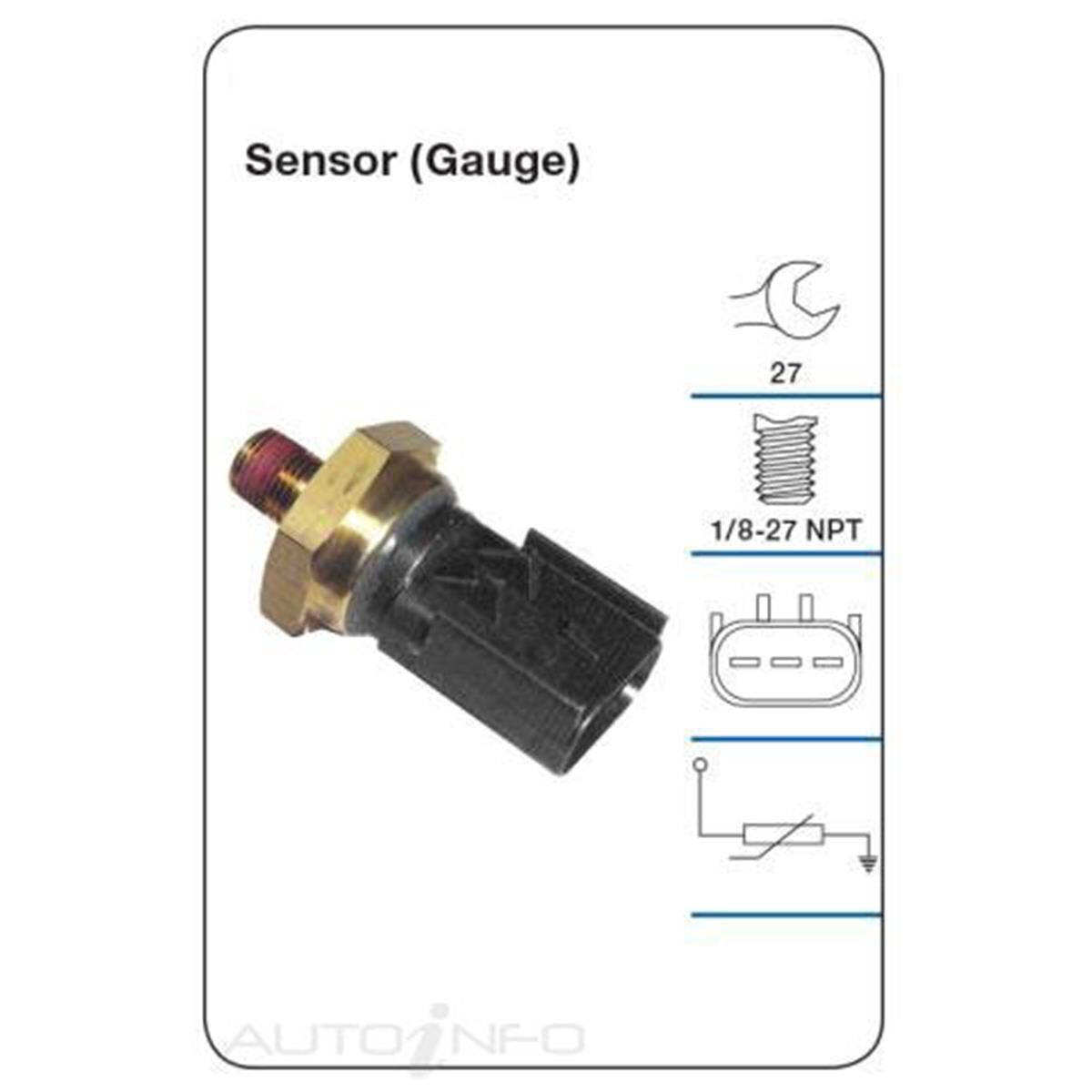 TRIDON OIL PRESSURE SENSOR (GAUGE), , scaau_hi-res