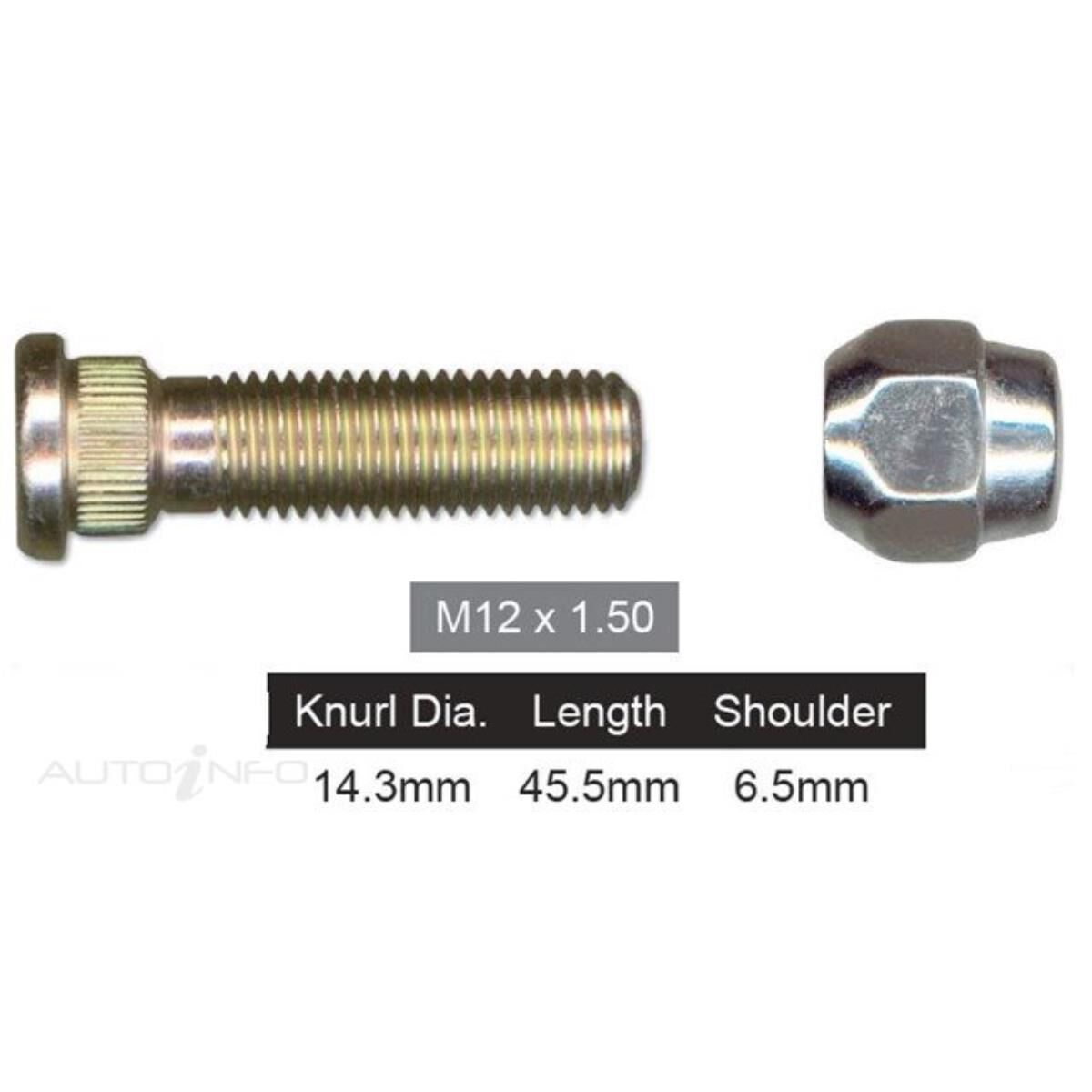 Wheel Stud & Nut, , scaau_hi-res