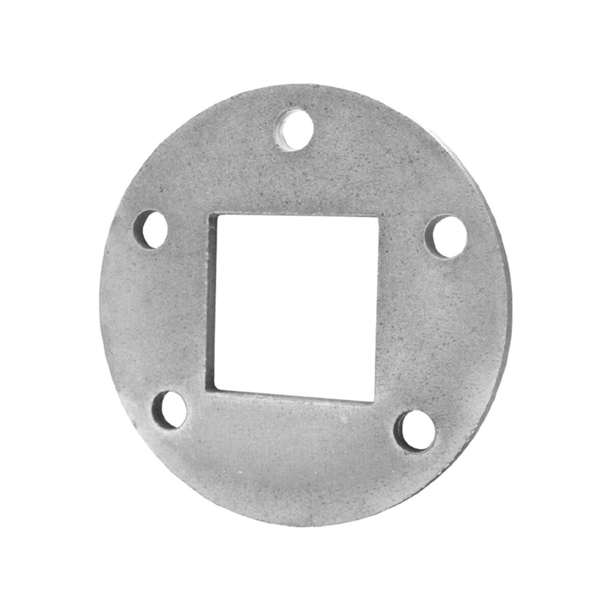 Sunrise Electric and Mechanical Backing Plate Mount Square Flange Natural - 50mm Square (2T Axle), , scaau_hi-res