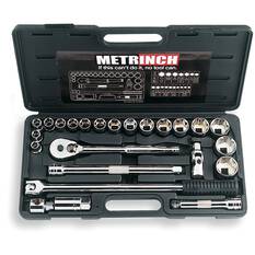 METRINCH 1/2IN DRIVE 24PC SOCKET SET, , scaau_hi-res