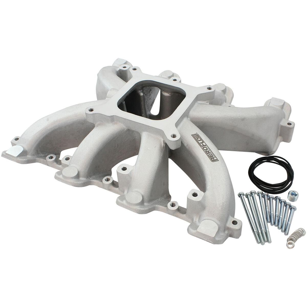 GM LS CARBY INTAKE MANIFOLD CATHEDRAL PORT NON-EFI LS1 LS2NATURAL AEROFLOW - AF6040-5000, , scaau_hi-res