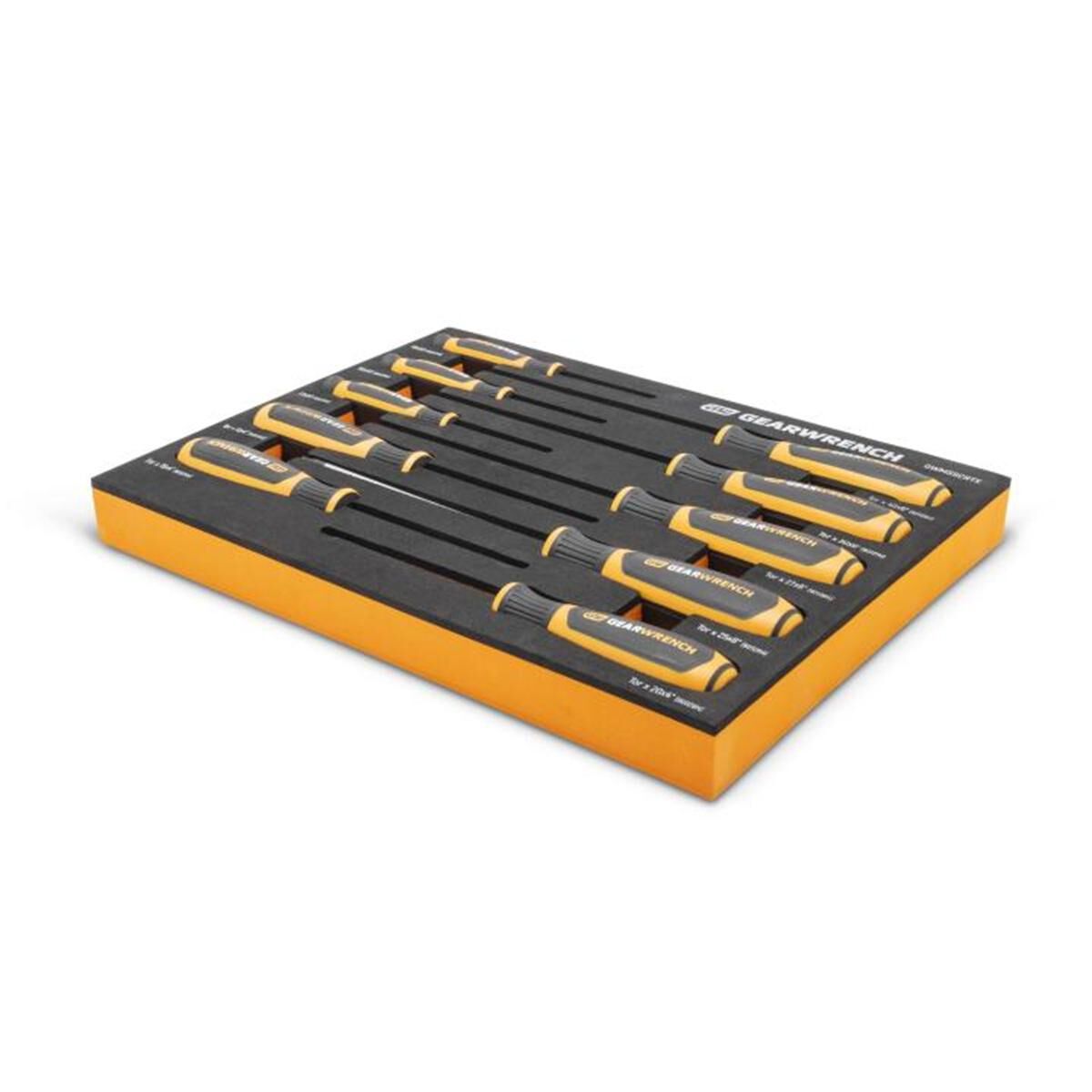 10 PIECE TORX&reg; DUAL MATERIAL SCREWDRIVER SET IN FOAM STORAGE TRAY, , scaau_hi-res