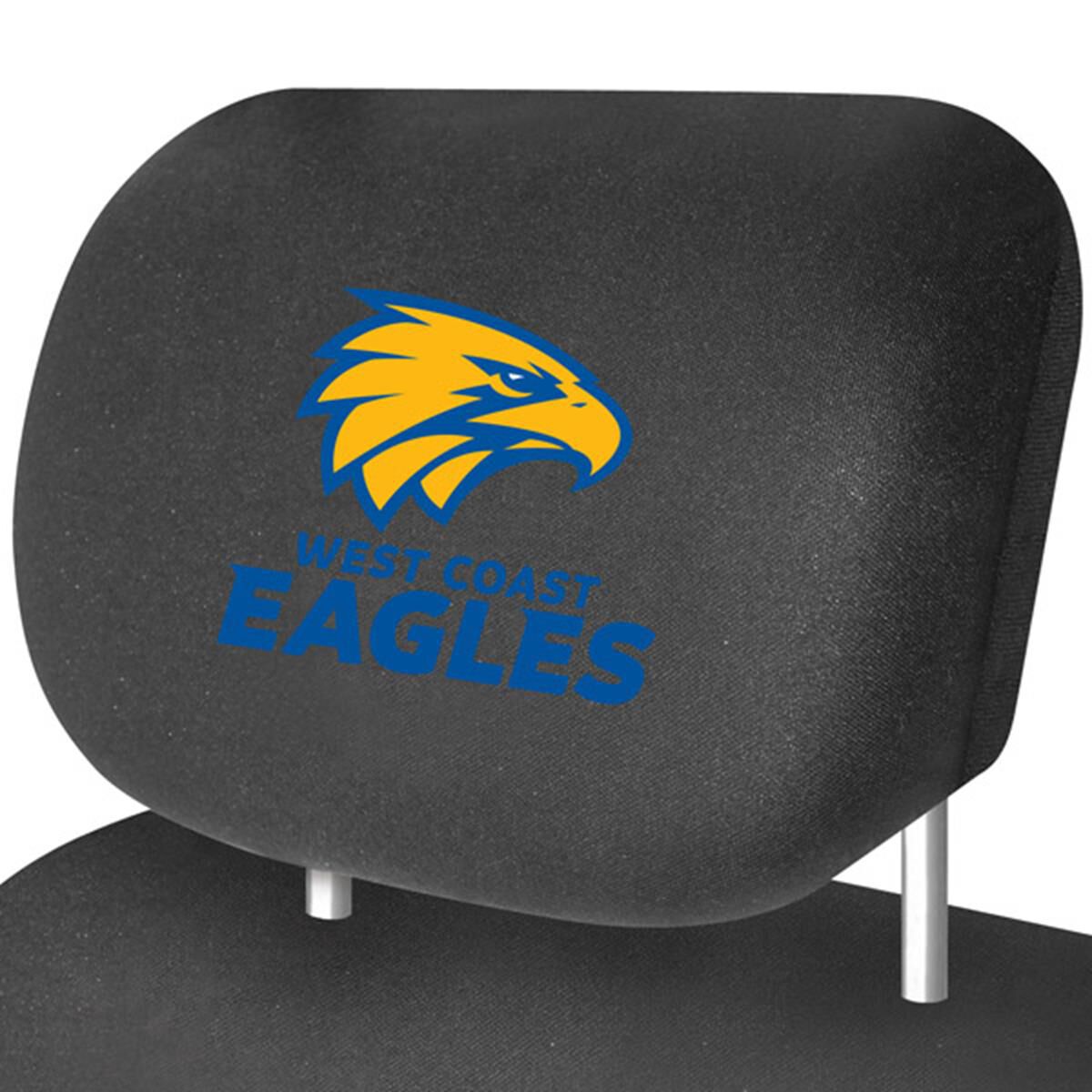 AFL CAR HEAD REST COVER - PAIR EAGLES, , scaau_hi-res