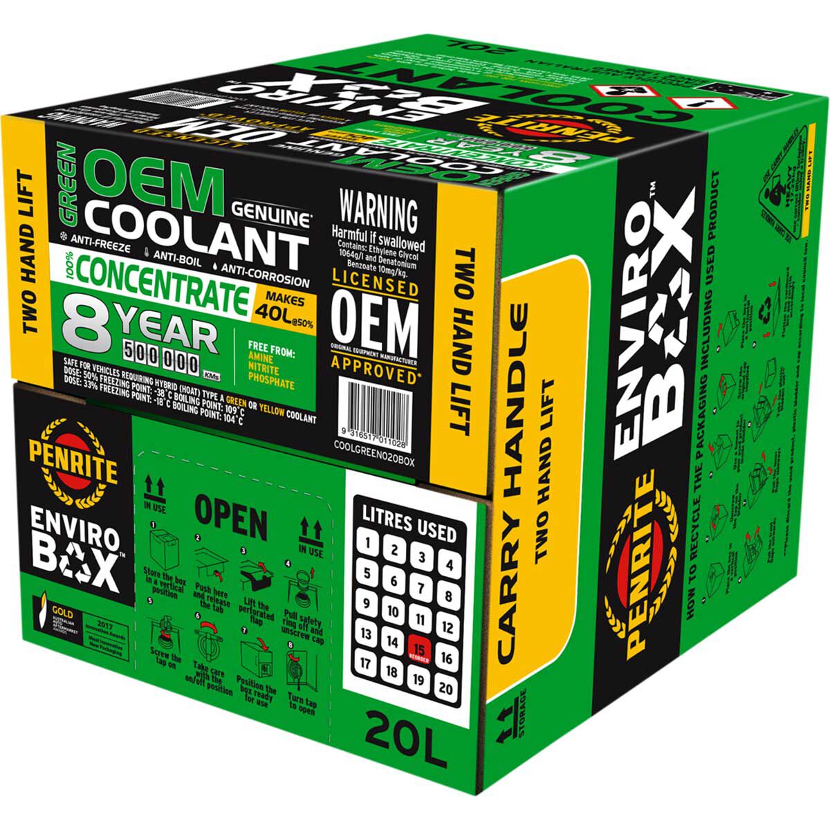 1 X 7 YR GREEN COOLANT 20L, , scaau_hi-res