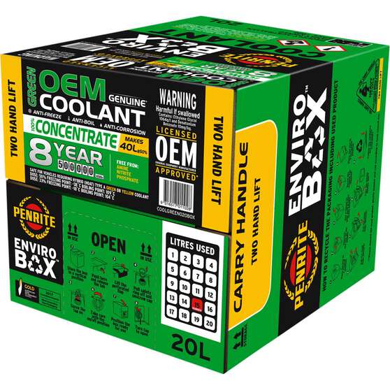 1 X 7 YR GREEN COOLANT 20L, , scaau_hi-res