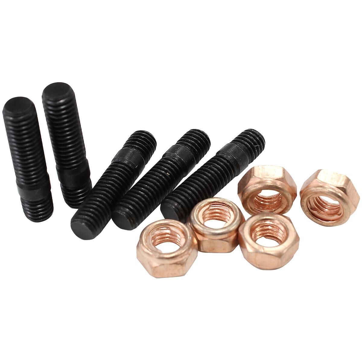 TURBO STUD & NUT KIT M8X1.25MM5 STUDS 5 NUTS M8 X 1.25MM, , scaau_hi-res