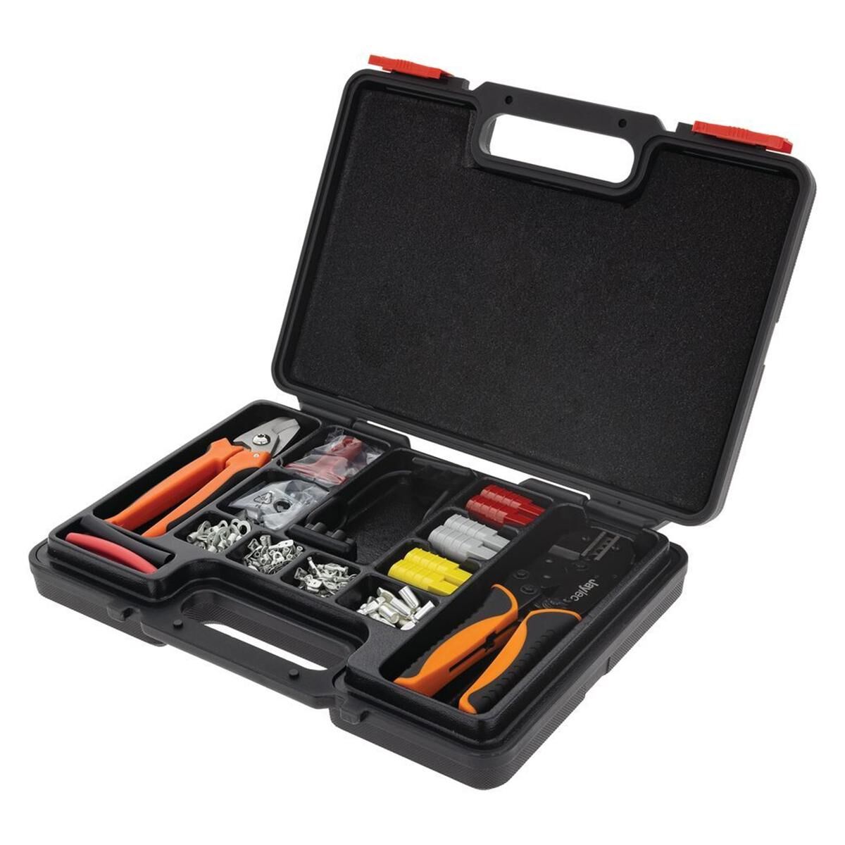 160 PC ANDERSON PLUG TERMINAL & RATCHET CRIMPER KIT - CONNECTORS CRIMP TERMINALS, , scaau_hi-res