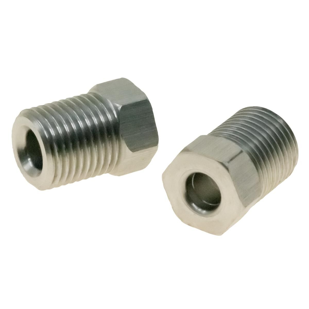 INVERTED FLARE TUBE NUT 7/16IN-24 STAINLESS SUIT 3/16IN HARD LINE 2PK, , scaau_hi-res