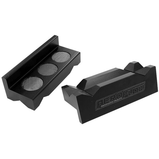 Aeroflow Billet Aluminium Magnetic Vice Jaws Black Af98 2001 Supercheap Auto