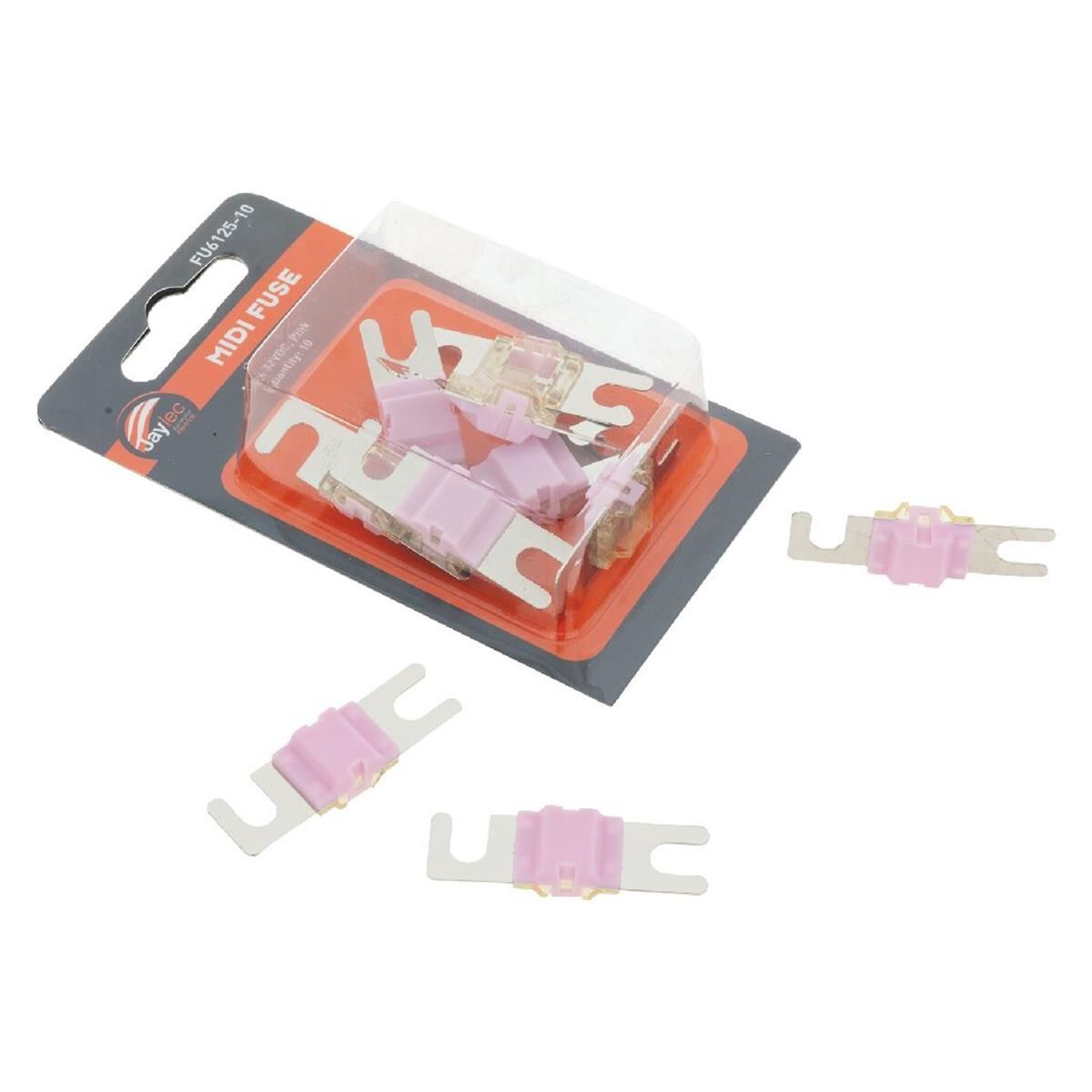 PKT 10 MIDI FUSE 125 AMP 32 VDC - FUSES & CIRCUIT BREAKERS, , scaau_hi-res