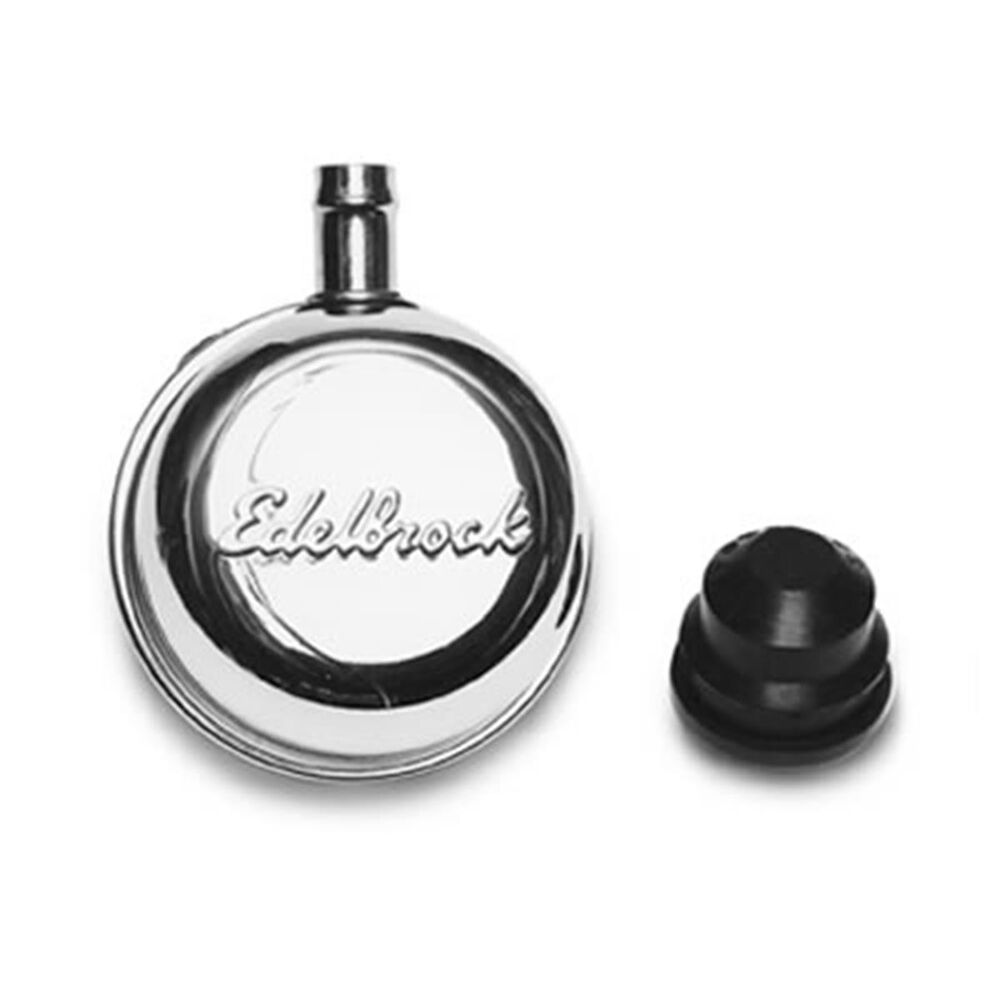 Edelbrock Valve Cover Breather With Tube Push In Style With Logo