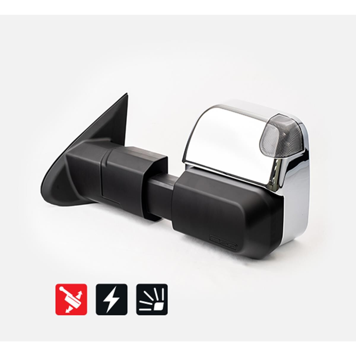 MITSUBISHI PAJERO SPORT 2015-CURRENT, CHROME, ELECTRIC, INDICATORS, POWERFOLD - BOTH WIRES, , scaau_hi-res