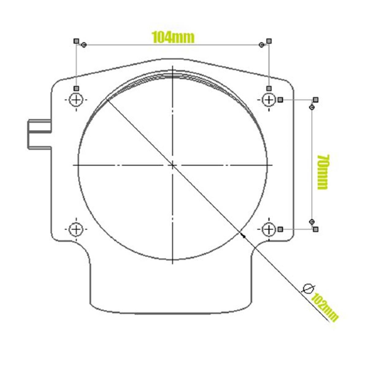 LS 102MM THROTTLE BODY - SILVER, , scaau_hi-res