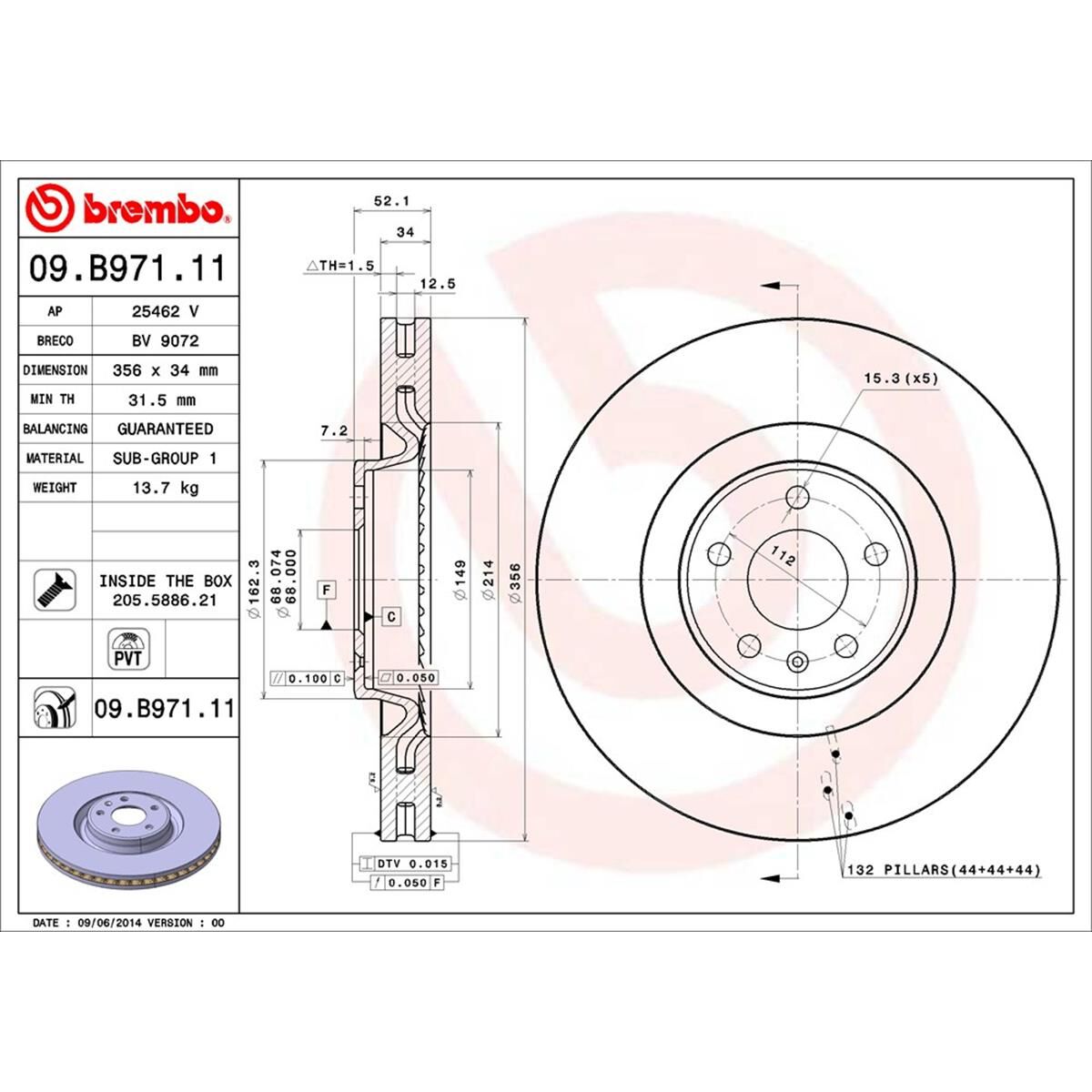 BREMBO DISC ROTOR, , scaau_hi-res