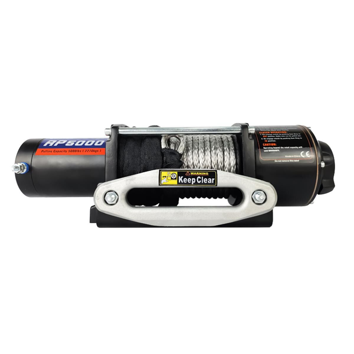 Sunrise Electric Winch 5000lbs (2268kg) 12V 136:1 Gear Ratio Synthetic Rope, , scaau_hi-res