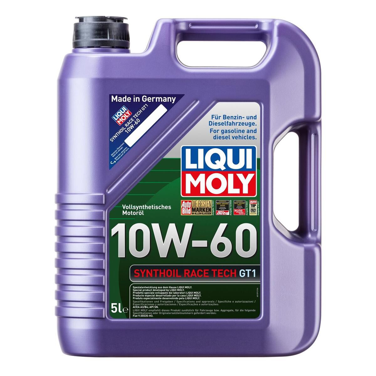 メンテナンス LIQUI MOLY 10W-60 SYNTHOIL RACE TECH GT1 LIQUI MOLY Synthoil Race Tech GT1 10W-60 Engine Oil - 5L