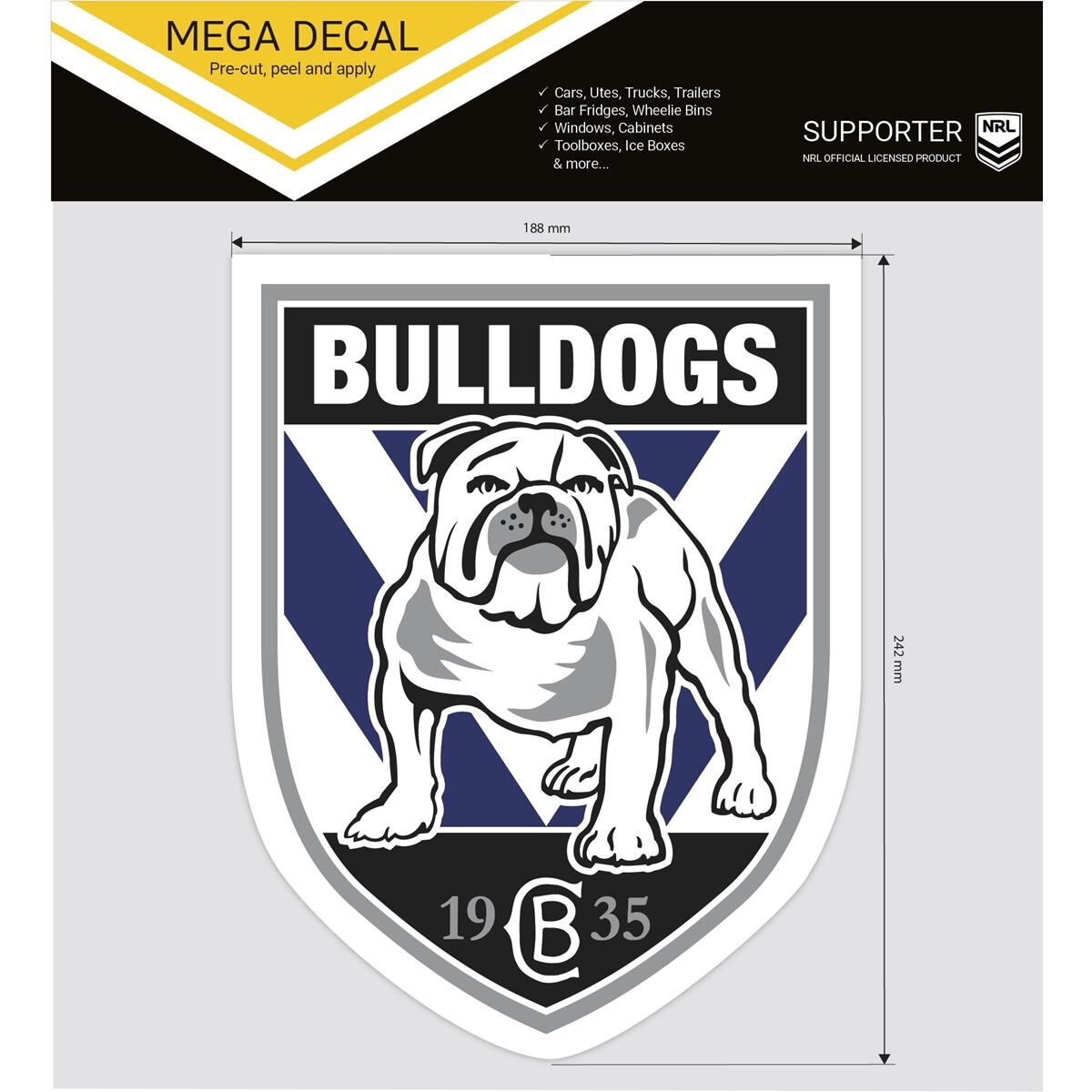 BULLDOGS ITAG MEGA DECAL, , scaau_hi-res
