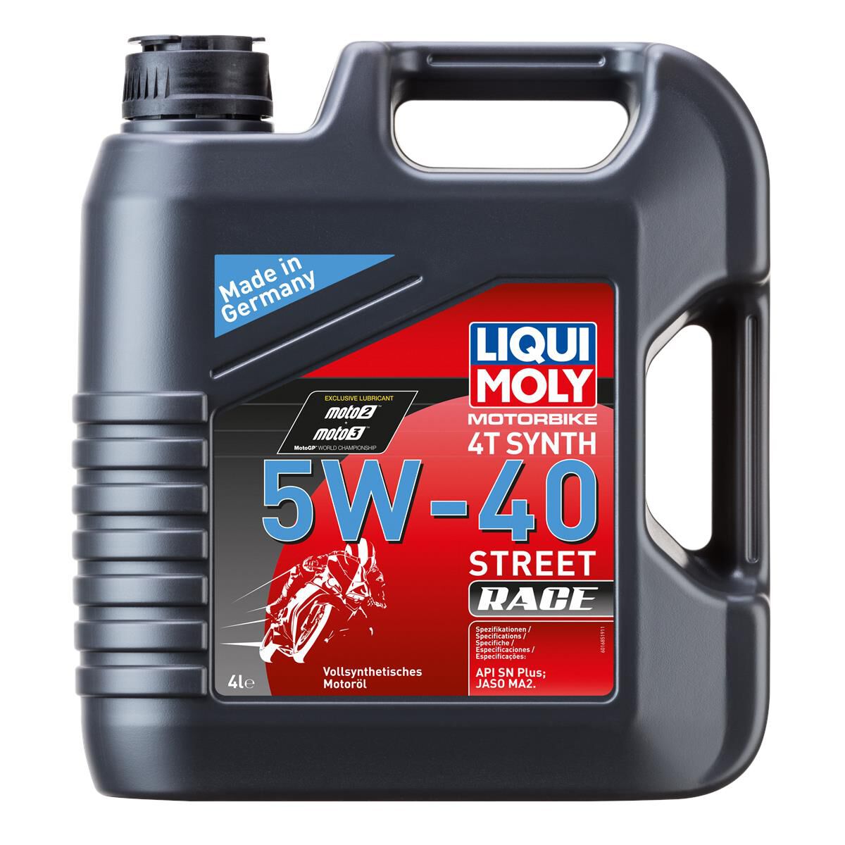 LIQUI MOLY MOTORBIKE 4T 5W-40 SYNTH STREET RACE 4L, , scaau_hi-res