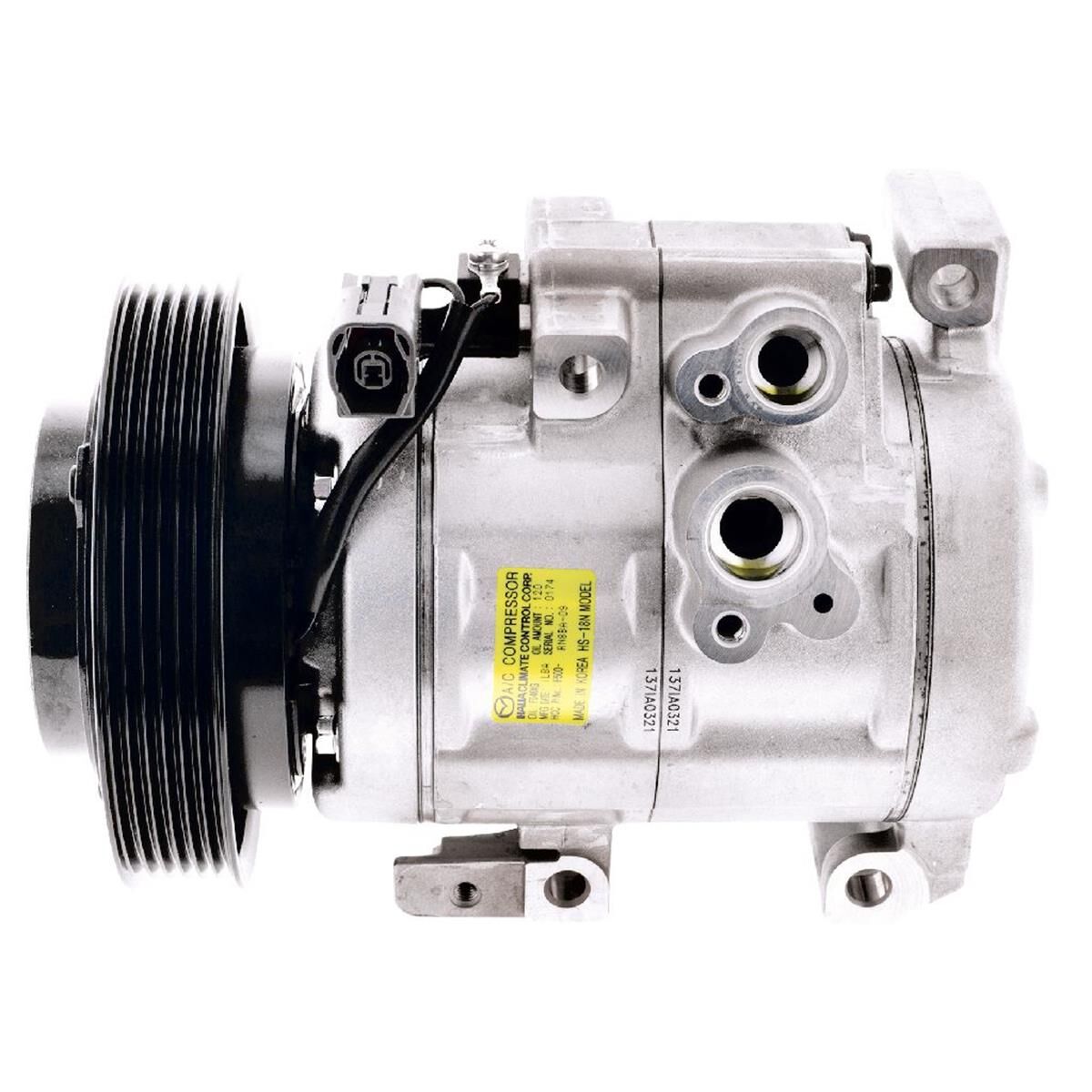 COMP MAZDA3 BL 2.3L 2.5L PET 4/09-1/14 HS18N 6PV 137MM 12V, , scaau_hi-res
