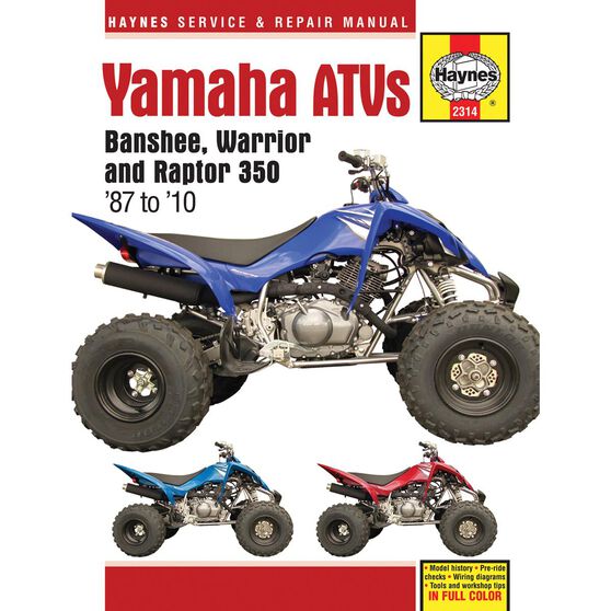 YAMAHA BANSHEE WARRIOR & RAPTOR ATVS 1987 - 2010, , scaau_hi-res
