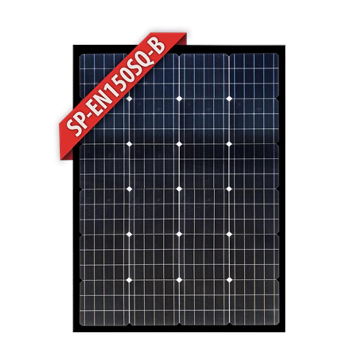 ENERDRIVE SOLAR PANEL - 150W MONO SQUAT BLACK FRAME, , scaau_hi-res
