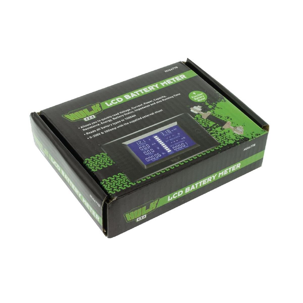 LCD BATTERY METER 200V 300amp DISCHARGE AMP CAPACITY ENERGY WITH SHUNT, , scaau_hi-res