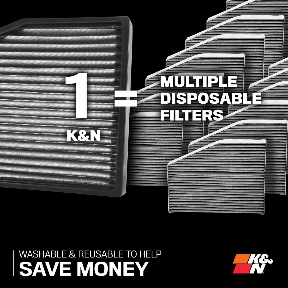 VF2004 K&N CABIN AIR FILTER, , scaau_hi-res