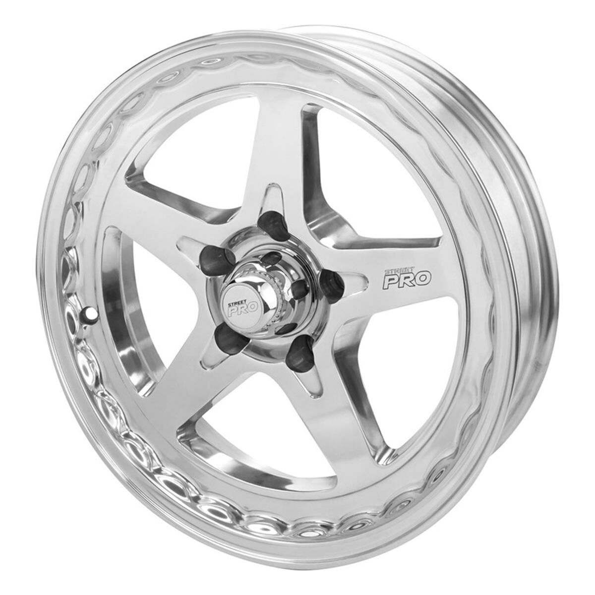 STREET PRO LL CONVO PRO WHEEL POLISHED 17X4.5' FOR HOLDEN FOR CHEVROLET BOLT CIRCLE 5 X 4.75' (-26) 1-3/4' BACK SPACE, , scaau_hi-res