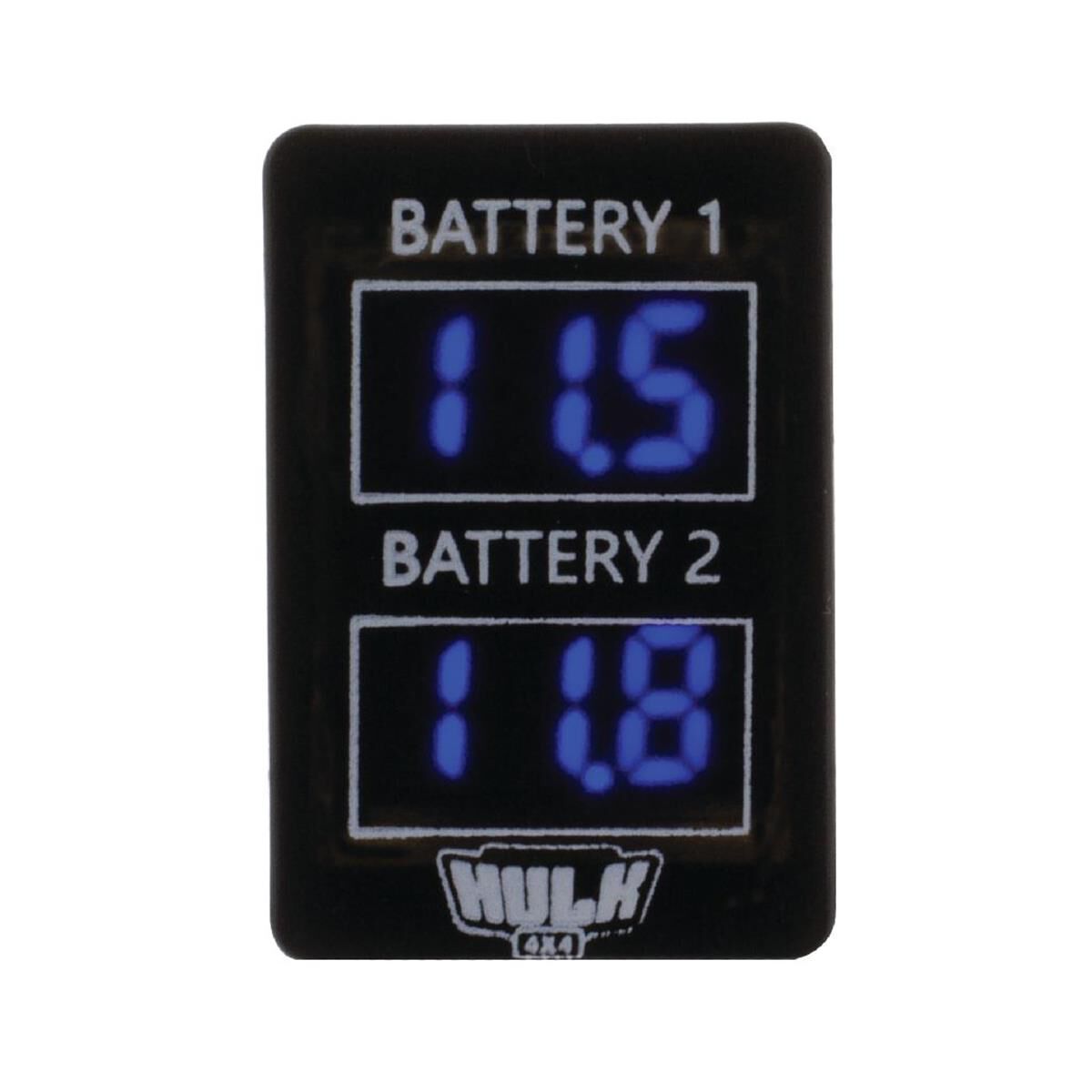 DUAL VOLTMETER OE RPL T/S LATE TOYOTA BLUE LED 33 x 22mm, , scaau_hi-res