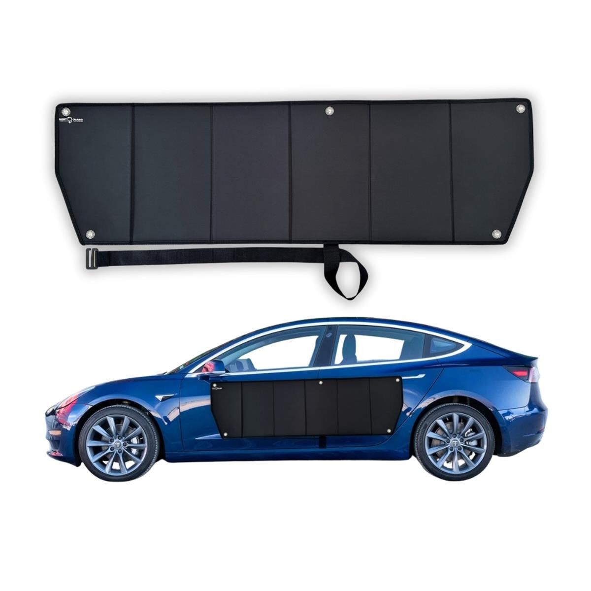 BLACK DENT GUARD WITH SUCTION CUP ATTACHMENT ANTI-CUT SECURITY STRAP, , scaau_hi-res