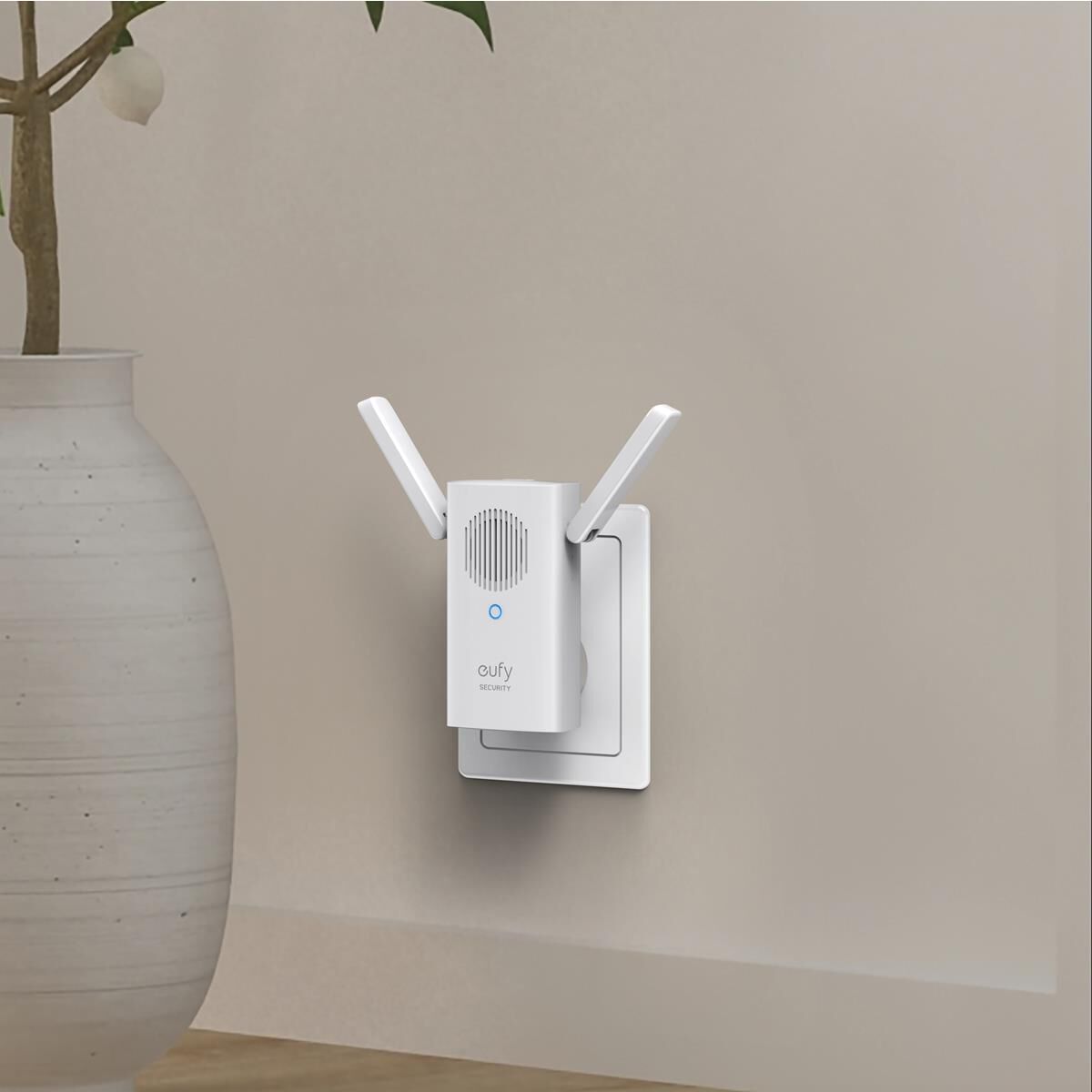 EUFY SECURITY SLIM 1080P DOORBELL WITH HOMEBASE MINI REPEATER, , scaau_hi-res