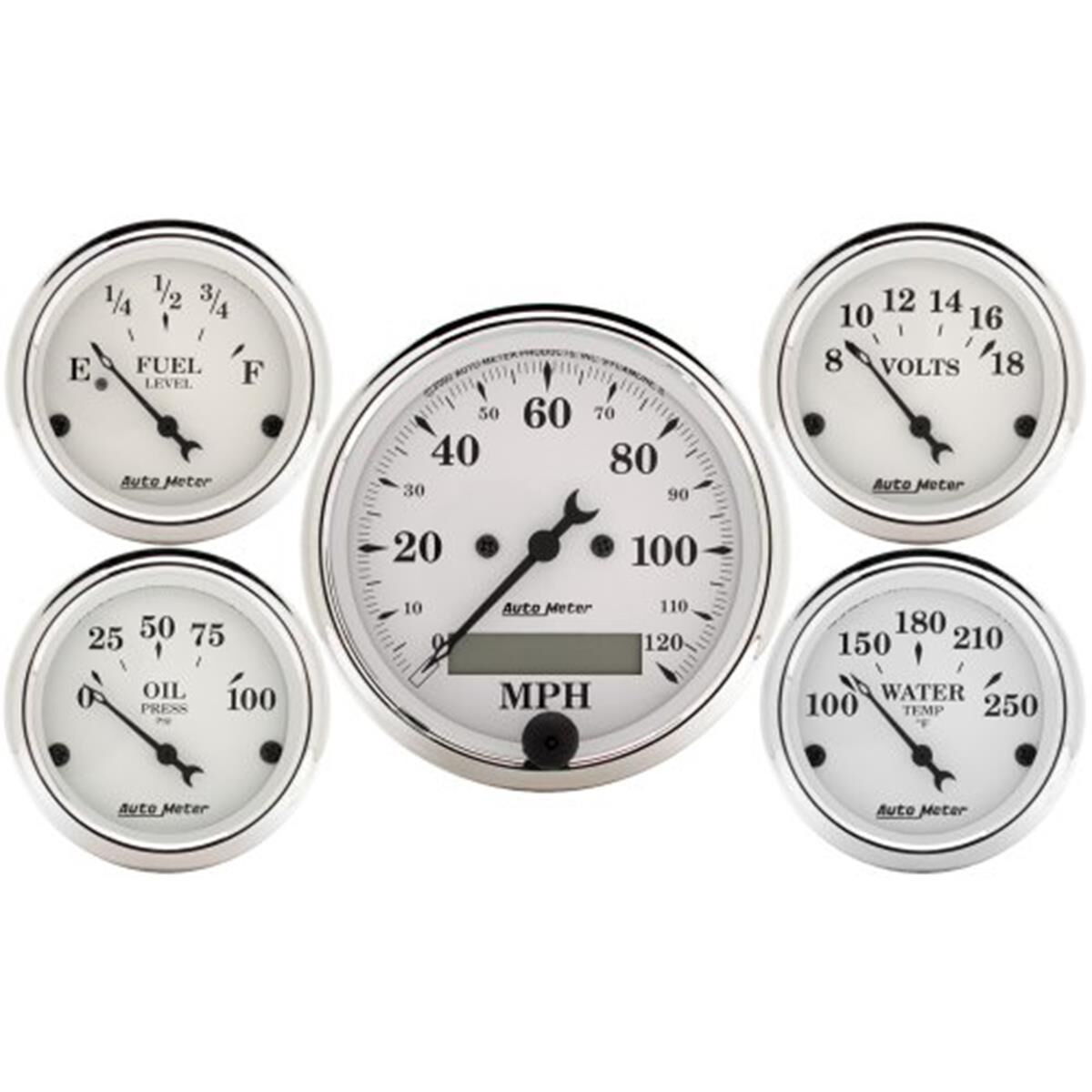 OLD TYME WHITE 5-PCE GAUGE KIT, , scaau_hi-res